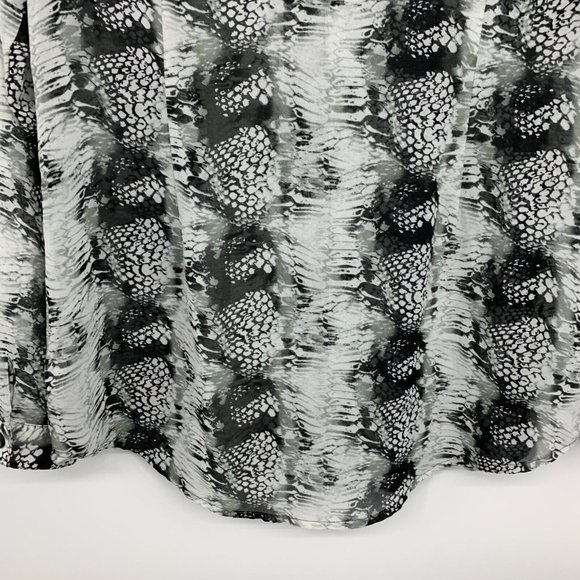 Cabi Top Black Snake Print Button Down Long Sleeve #988 - Picture 12 of 13